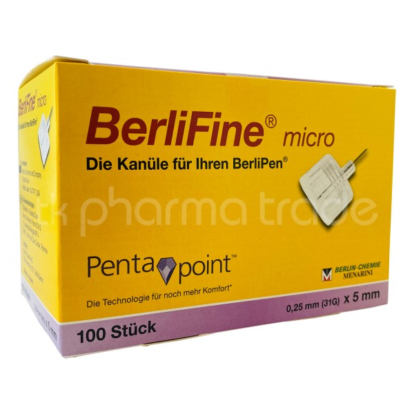 BerliFine® micro Kanülen 5 mm x 0,25 mm