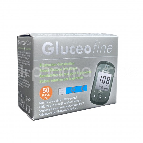 Gluceofine Blutzucker-Teststreifen