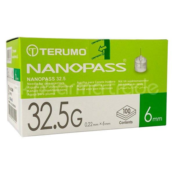 Terumo Nanopass® 0,22 x 6 mm