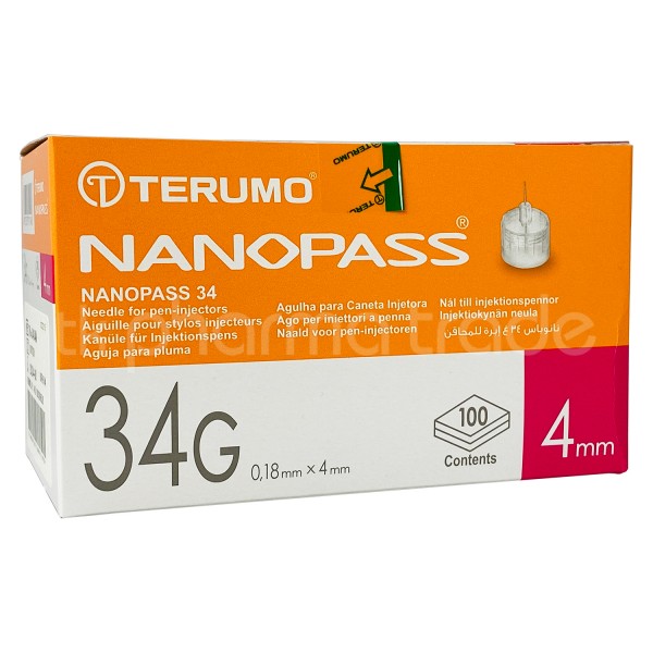 Terumo Nanopass® 34 G, 4 mm