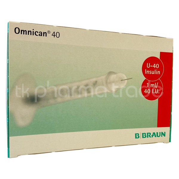 Omnican® 40, U 40, 1,0 ml, 8 mm