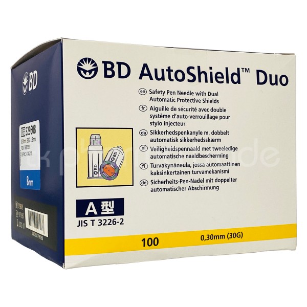 BD AutoShield™ Duo Sicherheits-Pen-Nadel 8 mm