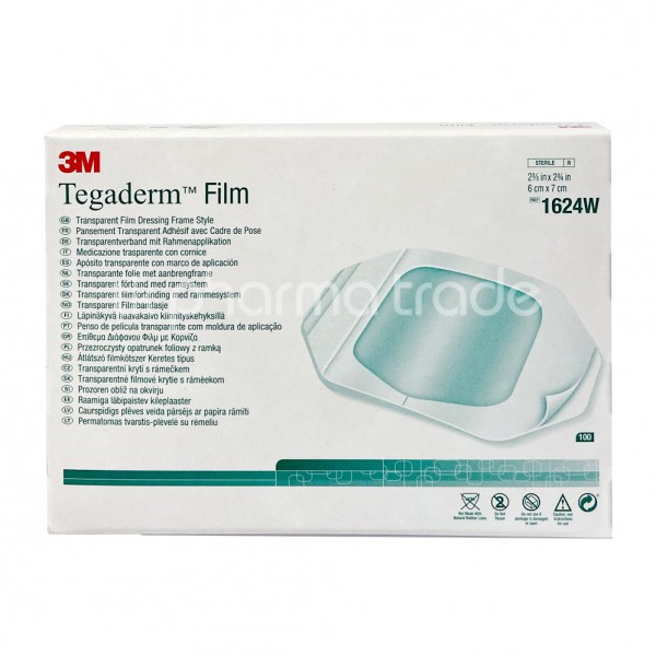 Tegaderm™ Film, 6 x 7 cm, Fixierpflaster 1624W / 100 Stück